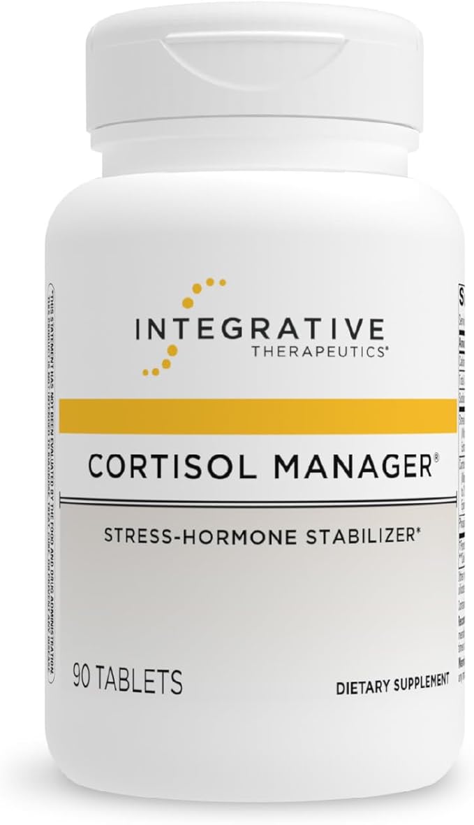 Integrative Therapeutics Cortisol Manager - Adrenal Health Support Supplement for Healthy Stress Response* - Vegan, Dairy-Free & Gluten-Free - 90 Capsules (45 Servings)