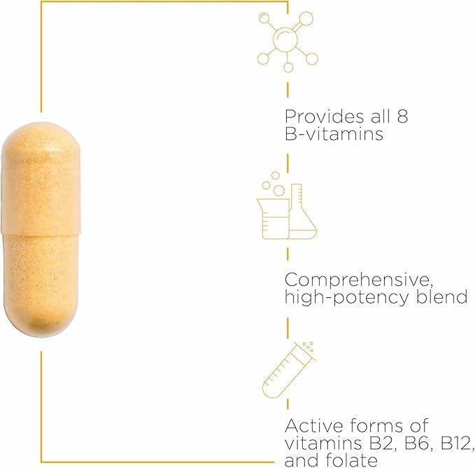 Integrative Therapeutics Active B-Complex - Cellular Energy & Heart Health Support with Vitamins B2, B6 & B12* - Supports Nervous & Immune Systems* - Dairy-Free & Gluten-Free - 60 Capsules