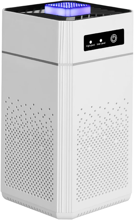 KEPEAK Hepa Air Purifiers for Home Large Room Up to 1290 Ft², Air Cleaner with H11 True Hepa 3-in-1 Filter, Small Portable Air Purifier for Home Pets, Bedroom, Dorm Room, Car, Desk