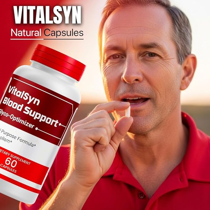 (1 Pack) Vitalsyn Blood Support Glyco Optimizer Capsules, All Natural Vitalsyn Multivitamin Supplement for Overall Health & Wellness, Advanced Vitalsyn Glyco Support Pills for Reviews (60 Capsules)