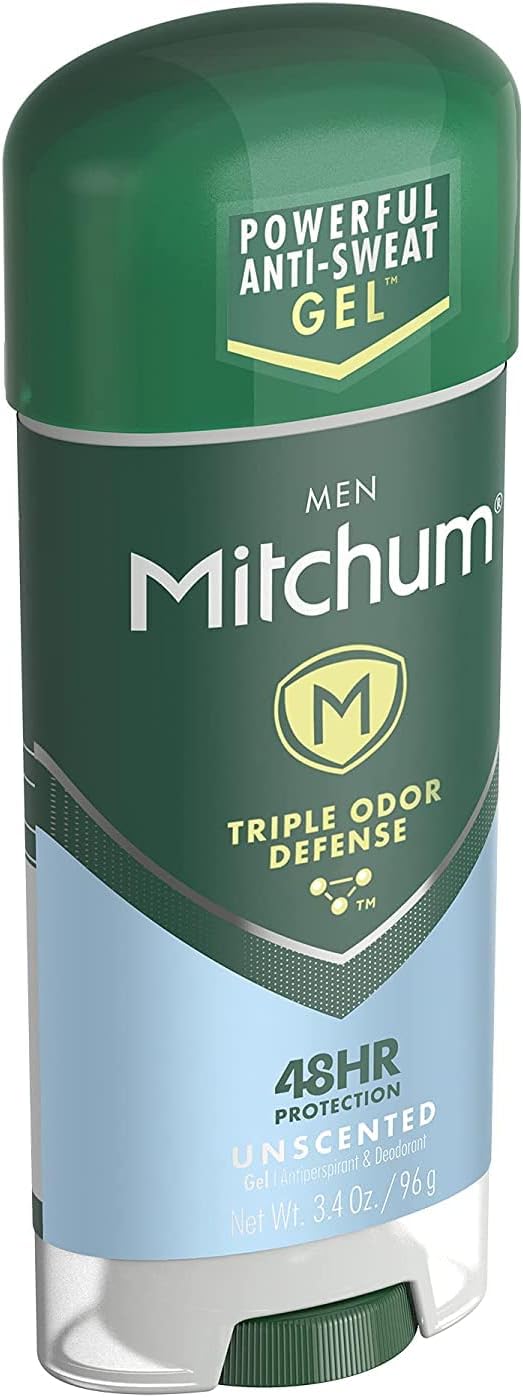 Mitchum Anti-Perspirant & Deodorant, Clear Gel, Unscented, 3.4 oz (96 g)