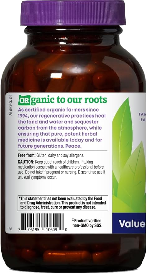 Oregon's Wild Harvest Certified Organic Saw Palmetto Herbal Capsules, 180 Count