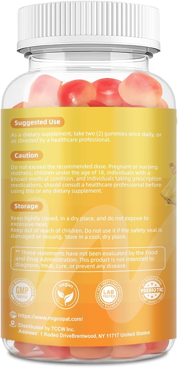 Premium Feminine Balance Gummies, Women’s Health Probiotics - 100 Billion CFU Probiotics - Immune Support, Gut Health, Hormone Balance, PH Balance Vitality, Pineapple Flavor, 60 Count