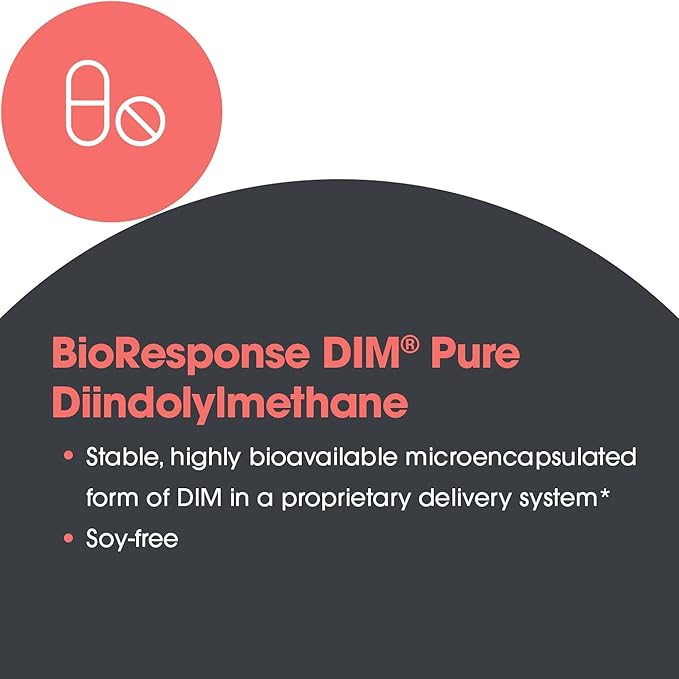 Allergy Research Group DIM Enhanced Delivery System - DIM Supplement for Women, Estrogen Supplement for Women and Men, Diindolylmethane for Hormone Balance, Menopause Support - 120 Vegetarian Capsules