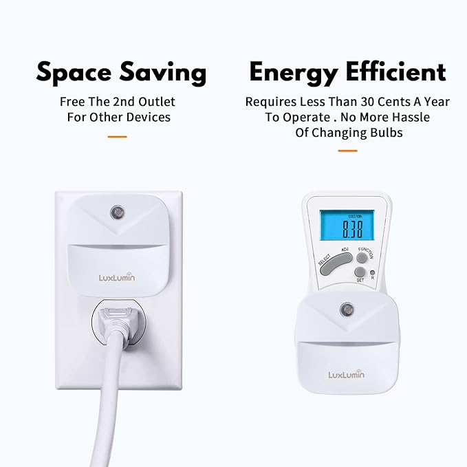 LED Night Lights Plug into Wall with Dusk-to-Dawn Sensor, Automatically Turn on and Off,Night Light for Kids,Bedroom,Bathroom,Stairs,Warm White, 6 Packs