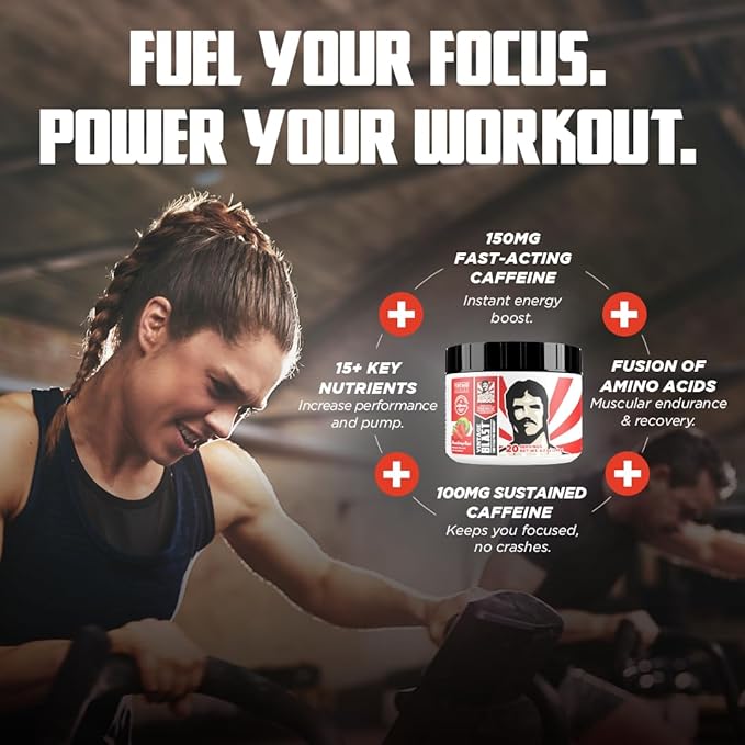 Old School Labs Ultimate 2 Stage Pre Workout for Explosive Energy, Massive Pumps & Focus - Preworkout for Men & Women - Natural Pre Workout Powder with Amino Acids, 250mg Caffeine, Strawberry Kiwi