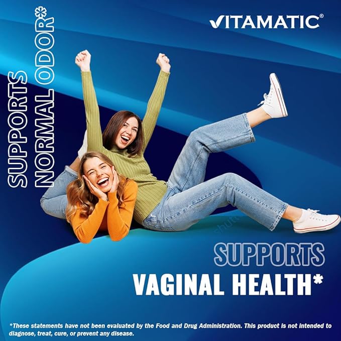 Vitamatic Boric Acid Vaginal Capsule Shell Suppositories 600 mg USP Grade Boric Acid in Vegetarian Capsule Shell - 60 Count