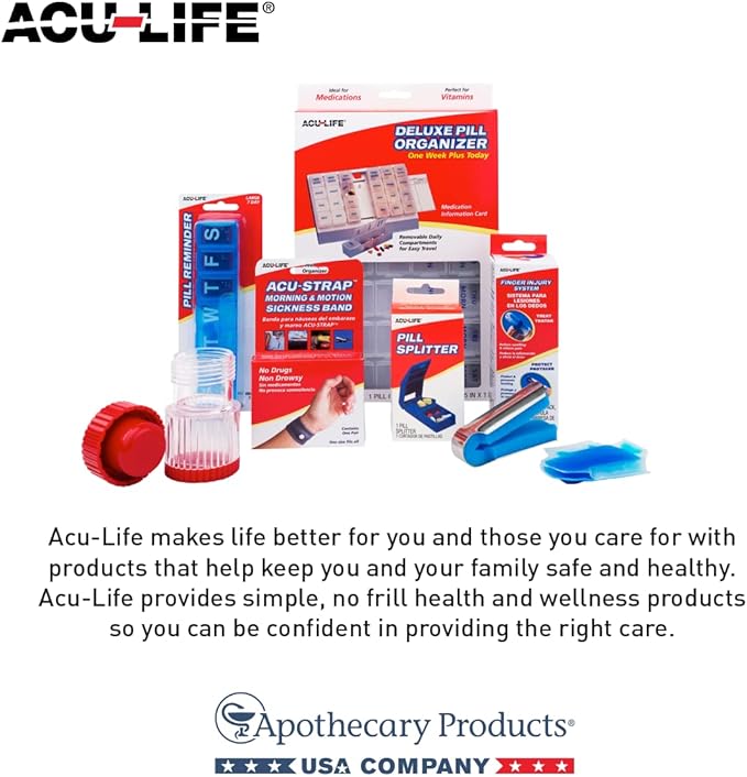 Pill Crusher and Grinder, Daily Usage, Safely Crushes Pills, Vitamins, Tablets, Accurate and Easy to Use, Includes Storage Container, Transparent/Red, BPA Free