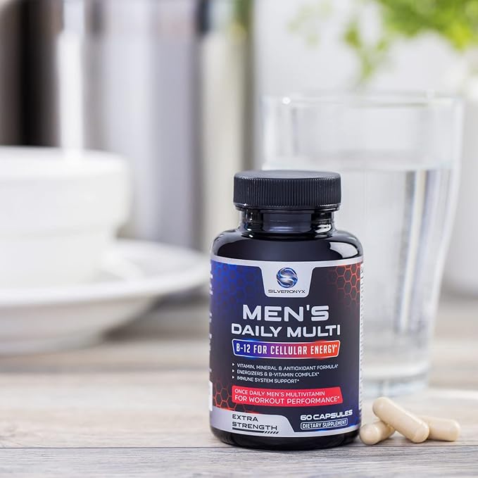 Multivitamin for Men - Vitamin A, C, D, E, Zinc, Calcium, Multivitamins for Immune Health Support, Vitamin B12, Men’s Daily Multivitamin Supplement Capsules, Non-GMO Mens Multi Vitamins - 60 Capsules