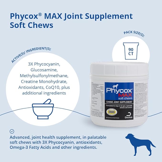 MAX Joint Supplement Soft Chews for Dogs, 90 ct