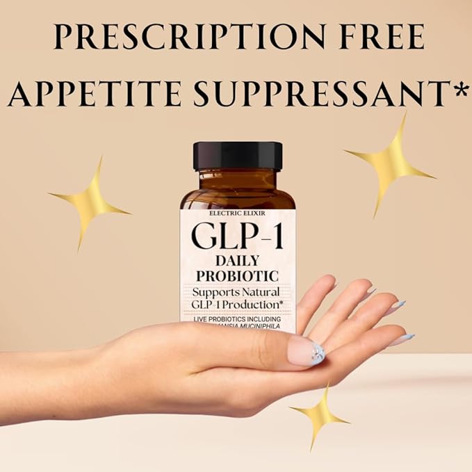 GLP-1 Daily Probiotic - Reduce Hunger & Cravings, Support Fat Loss & Weight Management, Supplement with Akkermansia to Boost GLP1 Production for Men & Women, Vegan & Gluten Free (30 Capsules)