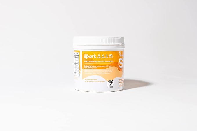 AdvoCare Spark Vitamin & Amino Acid Supplement - Focus & Energy Drink Powder Mix with Vitamin A, B-6, C & E - Also Includes L-Carnitine & L-Tyrosine - Orange Cream Float - 10.5 oz
