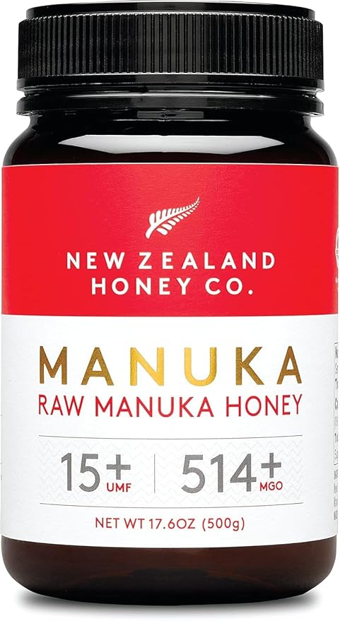 New Zealand Honey Co. Raw Manuka Honey UMF 15+ | MGO 514+, UMF Certified / 17.6oz