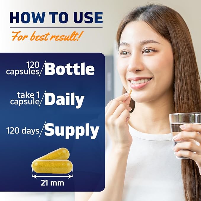 Vitamatic Turmeric Curcumin Supplement (10:1 Equivalent 3000 mg Per Serving, Made with 95% Curcuminoids, Black Pepper, Ginger, Moringa) 120 Vegetable Capsules, Non-GMO, Gluten Free (120 Capsules)
