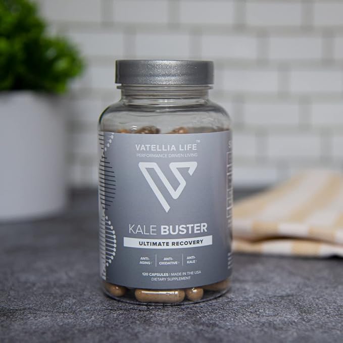 New from Kale Buster | Ultimate Joint Support | Increased Energy | Decreased Brain Fog | Loaded with Vitamin K2 | Better Than Kale | Dave Aspreyโs Favorite |120 Capsules (60Day Supply)