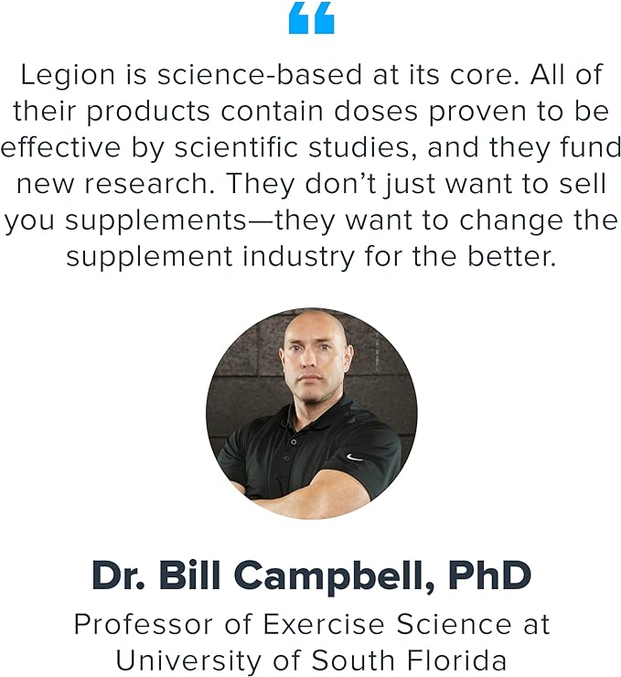 LEGION- All Natural Nitric Oxide Preworkout Drink to Boost Energy, Creatine Free, Naturally Sweetened, Beta Alanine, Citrulline, Alpha GPC (Fruit Punch 10 Servings)