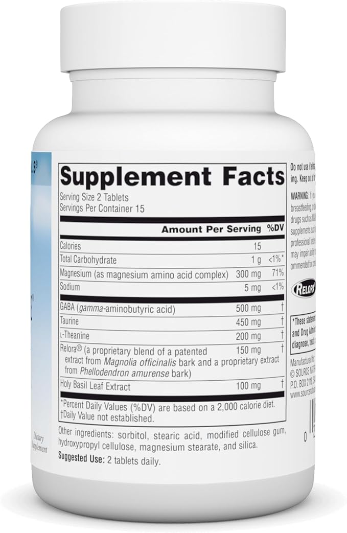 Serene Science Theanine Serene with Relora, Magnesium and GABA - 30 Tablets