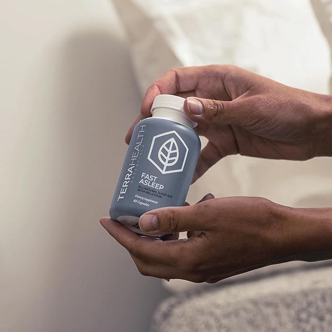 Terra Heath Essentials Fast Asleep - Sleep Support, Helps with Sleeplessness & Restlessness - All Natural, 30 Day Supply