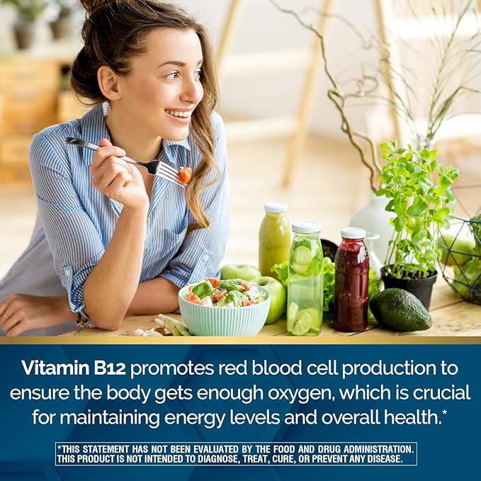 Nature's Wonder Vitamin B12 1000 mcg Timed Release Tablets for Energy Metabolism, Supports Brain Health and Nervous System Health, 150 Day Supply, 150 Tablets