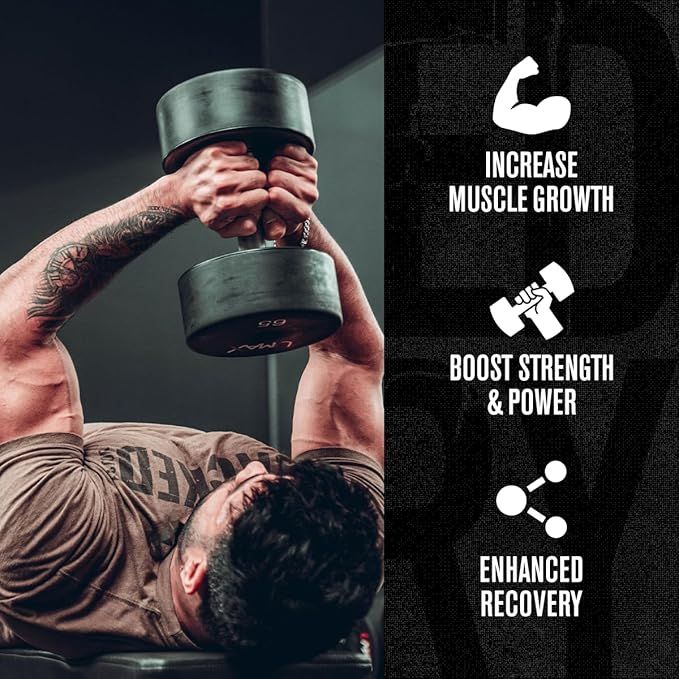 Jacked Factory Flavored Creatine Monohydrate Powder 425g - Creatine Supplement for Muscle Growth, Increased Strength, Enhanced Energy, & Improved Athletic Performance - 85 Servings, Peach Mango