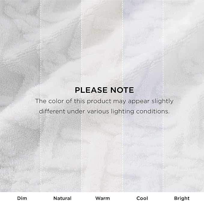 Bedsure Sherpa Fleece Throw Blanket for Couch - GentleSoft Fluffy & Cozy Cable Jacquard Tufted Throw for Women Gift, Thick and Warm Blankets for Winter, White, 50x60 Inches