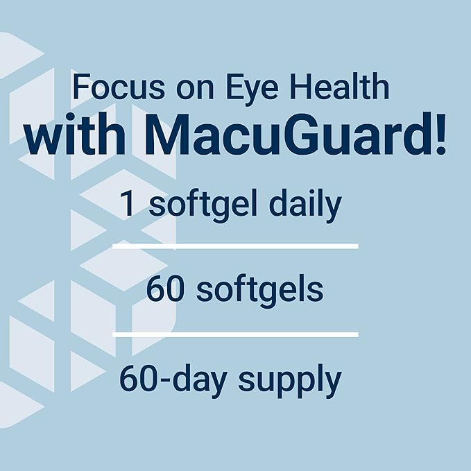Life Extension MacuGuard Ocular Support with Saffron & Astaxanthin – Eye Health Supplement for Healthy Vision – with Lutein, zeaxanthin, Meso-zeaxanthin – Gluten-Free, Non-GMO – 60 softgels