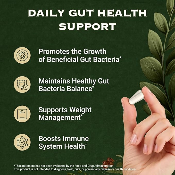 Akkermansia Muciniphila Probiotics and Prebiotics - GLP 1 Booster w/Lactobacillus Salivarius | Fiber Supplement Gut Health & Digestive Health | Women Probiotic Akkermansia Light (4)