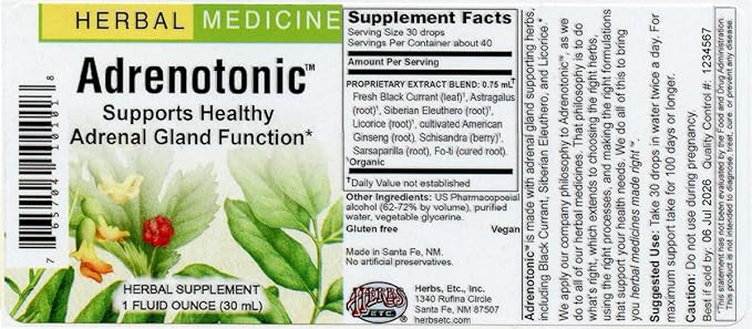 Herbs Etc. Adrenotonic™ 1 oz