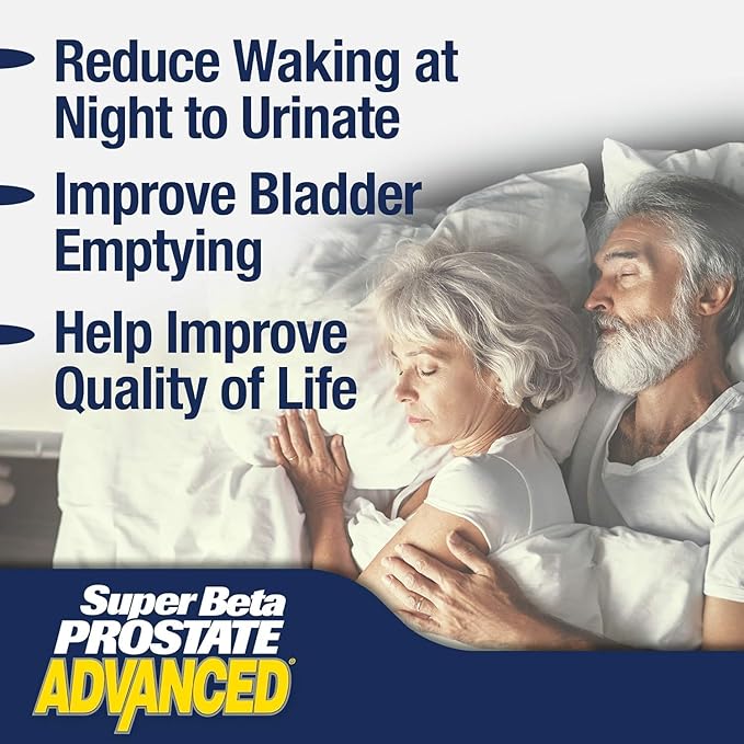 Advanced – Promote Sleep, Support Bladder Emptying. Prostate Support Supplement for Men's Health with Beta Sitosterol, not Saw Palmetto. (120 Caplets, 2-Pack)