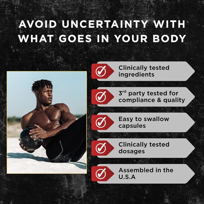 UNALTERED Anabolic Muscle Builder for Men - Growth, Size, Strength - Natural Muscle Building Supplement & Energy Booster - Tribulus Terrestris, Ginseng, Vitamin D3, Ashwagandha - 150 Capsules
