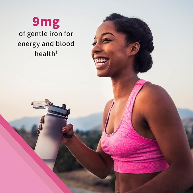 Garden of Life Vitamin Code Women’s Multivitamin Gummy with Iron: Folate, Biotin, D3 & B12 for Hair, Skin & Nails + Probiotics for Immune Health & Digestion, Non-GMO, Gluten-Free, 90 Cherry Gummies