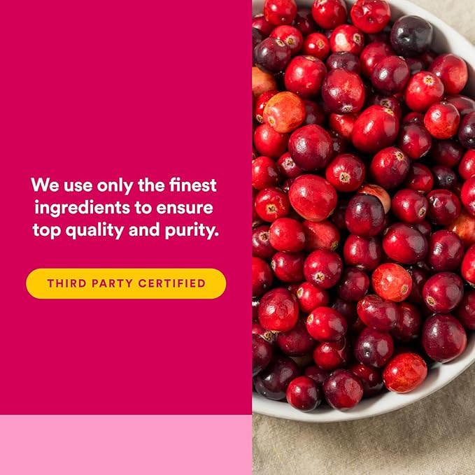 Natural Factors CranRich, Super Strength 36:1 Cranberry Concentrate, 500 mg, Sugar-Free Whole Fruit Cranberry Pills for Urinary Tract Health, 180 Capsules