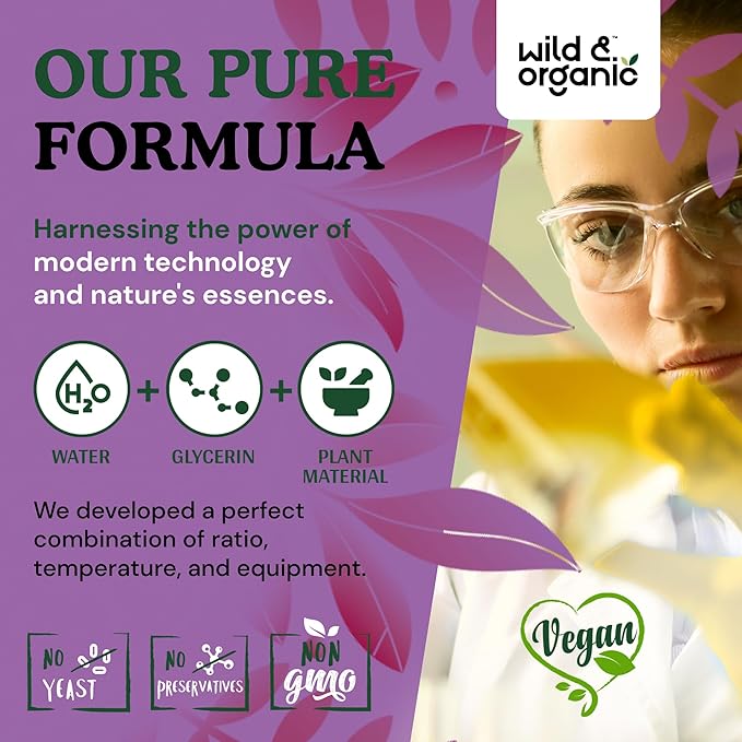 Wild & Organic Milk Thistle Extract Drops - Liver Cleanse Support - Milk Thistle Liver Detox Tincture - Silymarin Supplement - Silybum Marianum Seeds - Vegan, Sugar & Alcohol-Free - 2 fl oz