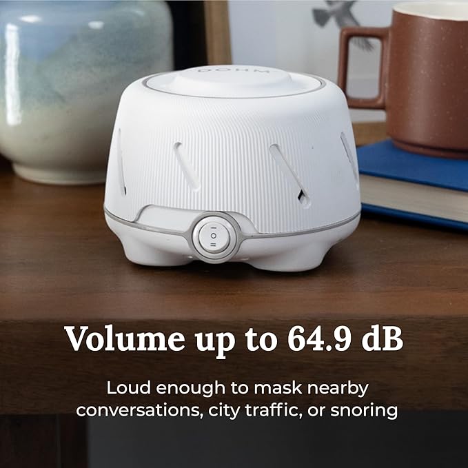 Yogasleep Dohm (2 Pack White/Gray) The Original White Noise Machine, Relaxing Natural Sound from a Real Fan, Sleep Aid & Noise Cancelling for Adults & Baby, Office Privacy & Meditation, Baby Registry