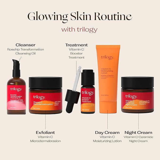 Trilogy Vitamin C Booster Treatment, Illuminating Serum with Hyaluronic Acid, 0.51 fl oz