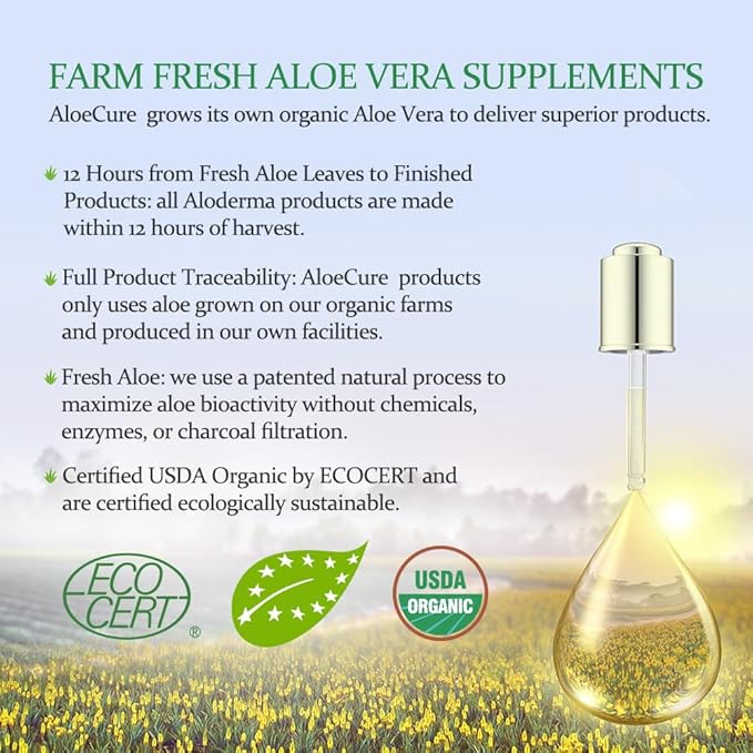 AloeCure VeraFlex Natural Joint Health Supplement with USDA Organic Aloe Vera - Plant-Based Capsules to Support Comfort, Mobility and Flexibility - All-Natural Formula, 60 Capsules