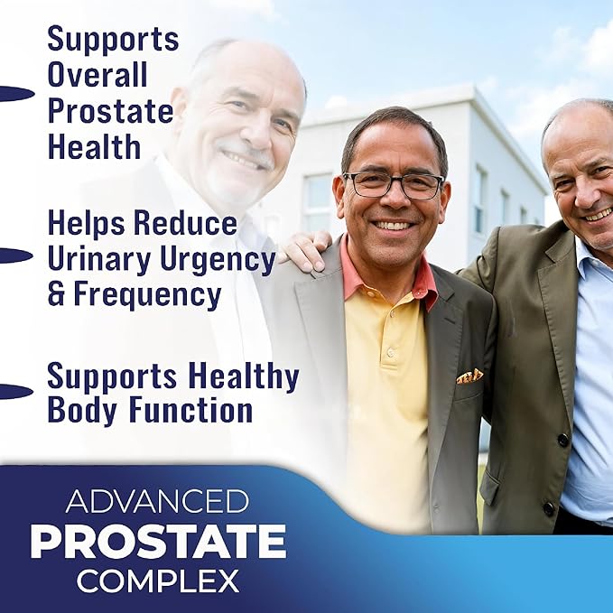 Advanced Saw Palmetto Prostate Supplement for Men with Beta Sitosterol Promotes Urinary Comfort, Sleep Quality & Prostate Health 90 Capsules