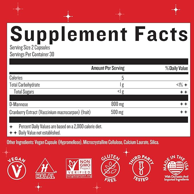 Legendairy Milk Girl’s Gotta Go™ - UTI Support Supplement - Urinary Tract Health for Women - UTI Relief for Women with Sugar-Free Cranberry and D-Mannose, 30 Servings