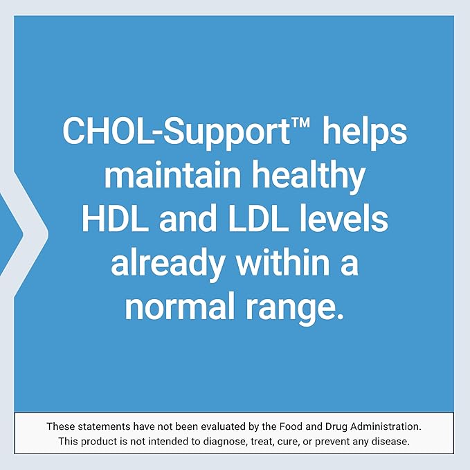 Life Extension CHOL-Support™, Helps Maintain Already Healthy Cholesterol, Heart Health, Artichoke Leaf Extract, Vitamin B5 pantethine, Gluten-Free, Non-GMO, Vegetarian, 60 Capsules