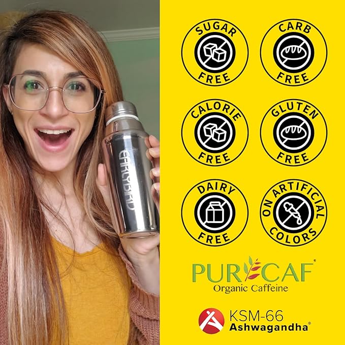 EarlyBird Morning Cocktail - Pineapple Mimosa 45 Servings - Clean Energy Drink (Natural Caffeine), Increased Motivation (Nootropics), Supercharged Hydration (Electrolytes) - Wake Up Early Drink w/