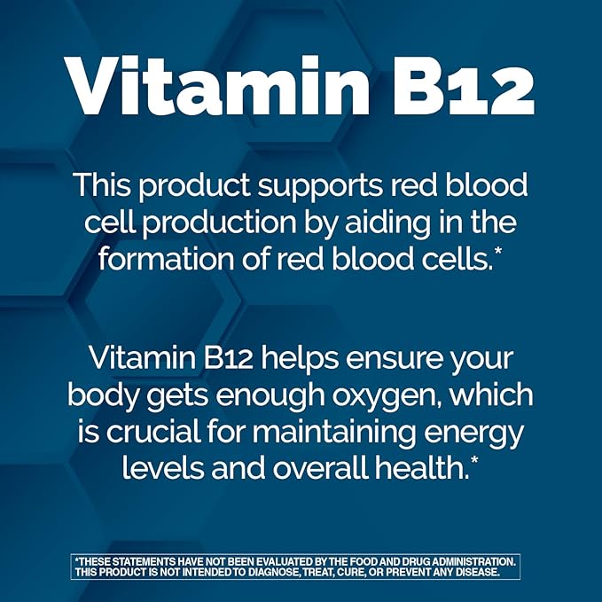 Nature's Wonder Vitamin B12 1000 mcg Timed Release Tablets for Energy Metabolism, Supports Brain Health and Nervous System Health, 150 Day Supply, 150 Tablets
