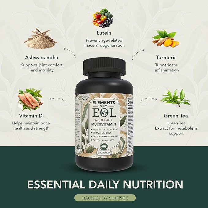 Multivitamin for Men & Women I Organic Mens & Womens Multivitamin with Iron, MethyFolate, Vitamin D3, B12, Magnesium, Zinc & More I Multi Vitamins and Supplements for Immune, Heart & Energy (120 Cap)