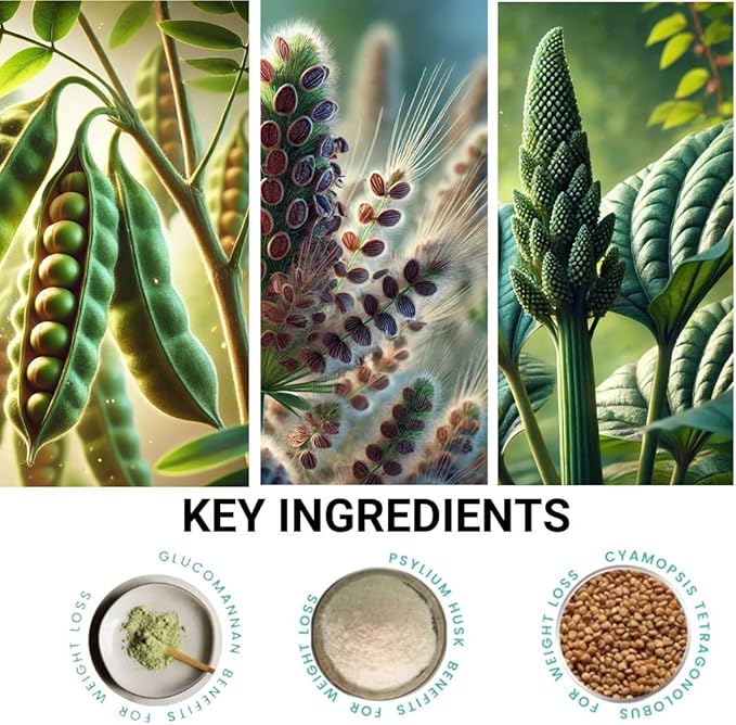 Natural Appetite Support Formula for Women. Improves Digestive & Gut Health. Plant-Based, Vegan, Vegetarian. Includes Glucomannan. No Stimulants, No Caffeine. 30-Day Supply.