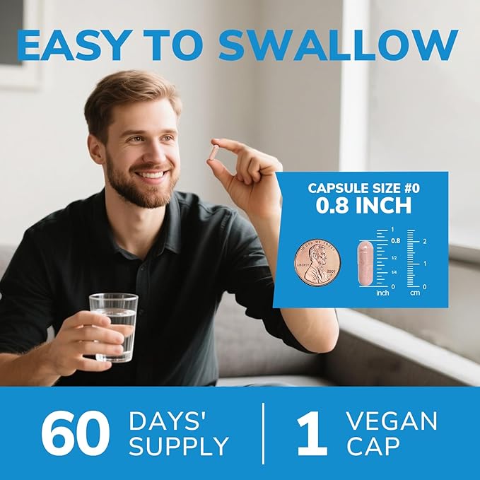 Probiotics for Men, 70 Billion CFU 15 Strains, Selenium, Enzymes, Saw Palmetto, Cranberry for Digestive, Gut, Immune, Prostate & Urinary Tract Health, Shelf Stable, 60 Capsules