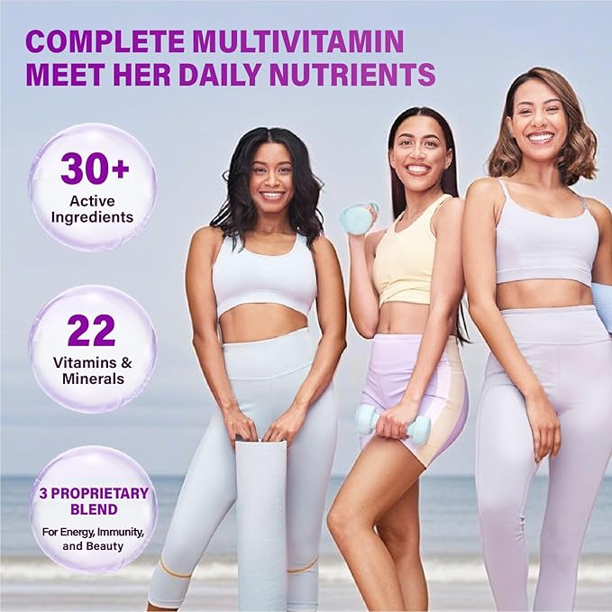 Methylated Multivitamin Gummy for Women - Womens Multivitamin Gummies with Vitamins A C D E, Methylated Folate, Biotin, B Complex, Iron, CoQ10, Inositol - Multi Vitamins for Energy, Beauty, Immune