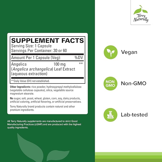 Terry Naturally SagaPro Bladder - Bladder Support Supplement - Dietary Supplement with Angelica Leaf Extract - Vegan Capsules to Aid Urinary Tract Function & Health - 60 Capsules