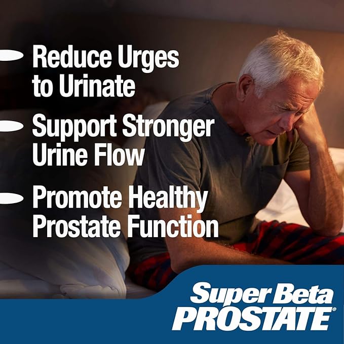 Support Supplement for Men's Health - Reduce Bathroom Trips, Promote Sleep, Better Bladder Emptying & Healthy Prostate, Beta Sitosterol - 60 Count (Pack of 1)
