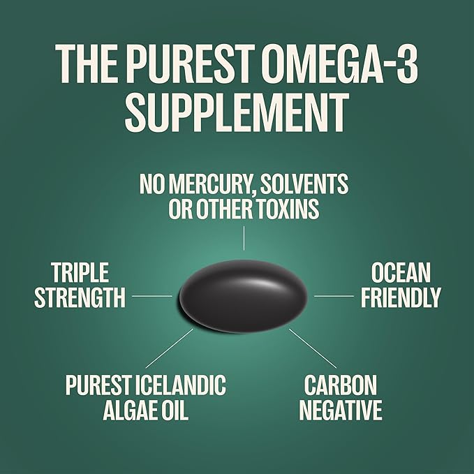 Orlo PRENATAL DHA - Prenatal DHA Omega 3 Supplement - Triple Strength Omega3s - Vegan DHA & EPA Algae Omega-3 Oil - Supports Brain Development During Pregnancy & Lactation (120 Mini Softgels Kit)