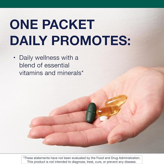 Metagenics Wellness Essentials Daily Packs - 30 Daily Multivitamin Packs - Heart Health Support* - With Vitamin A, C, D, E - Omega-3 Fatty Acids - Non-GMO & Gluten Free - 30 Packets