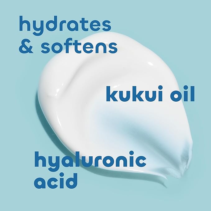 Seaweed Bath Co. Hydrate Body Cream, Unscented, 6 Ounce, Sustainably Harvested Seaweed, Kukui Oil, Hyaluronic Acid, Shea Butter